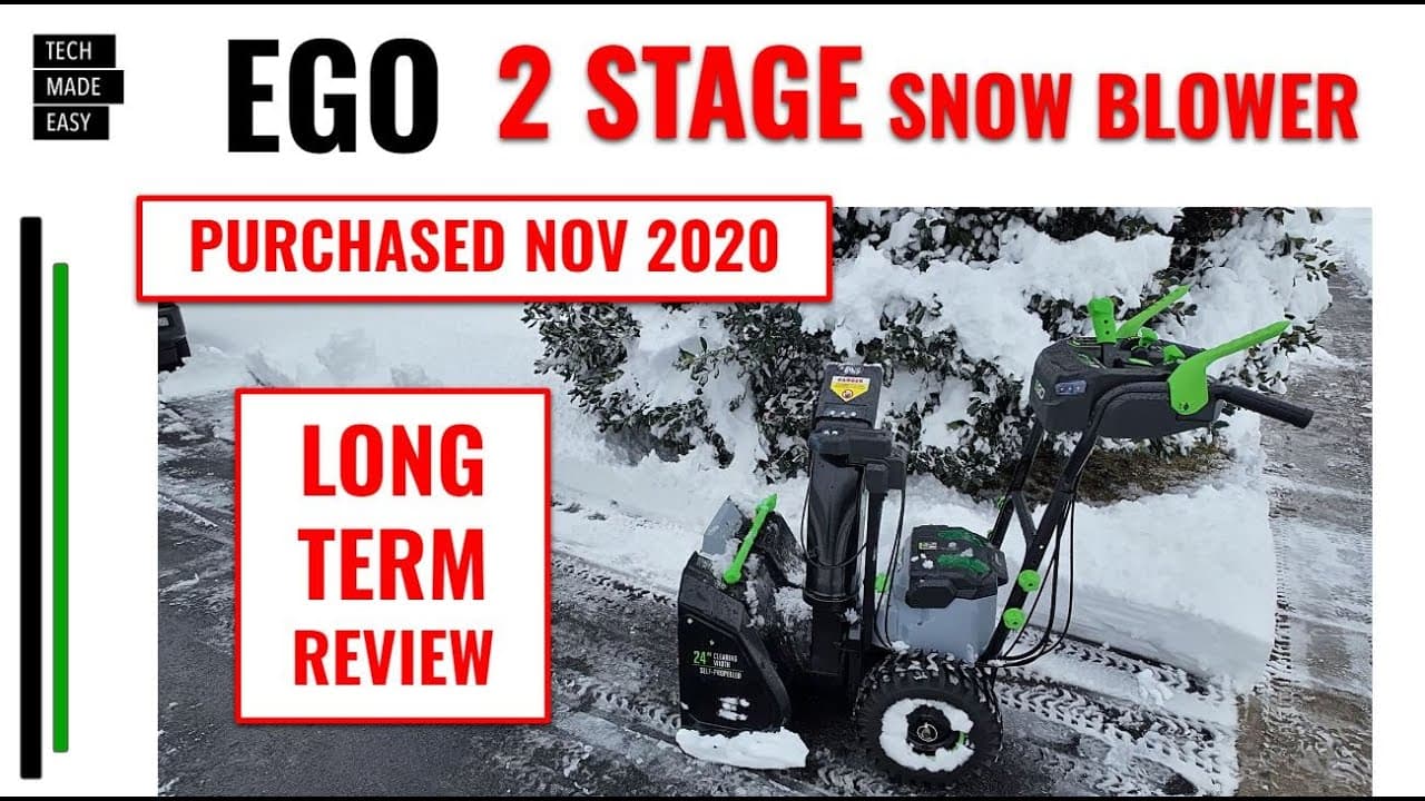 LONG TERM REVIEW EGO 2 Stage Snow Blower SNT2400 SNT2405 SNT2406