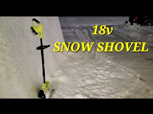 Ryobi 18v snow shovel review