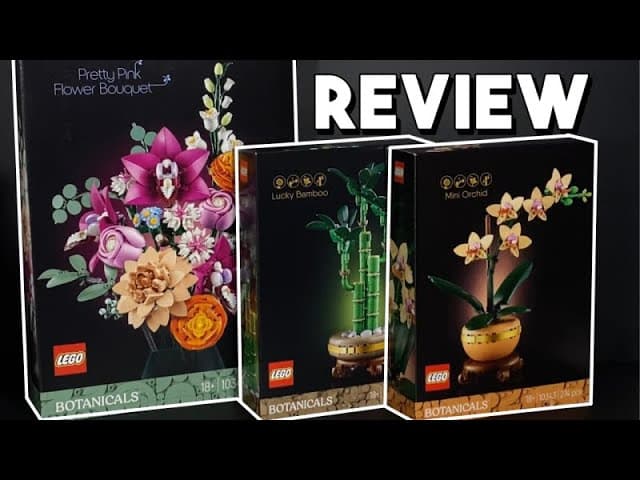 LEGO Botanical Collection 2025 FULL WAVE REVIEW! Mini Orchid, Bamboo & Pretty Pink Bouquet!