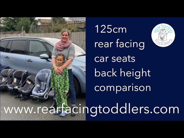 Back height comparison | Extended rear facing car seats up to 125cm