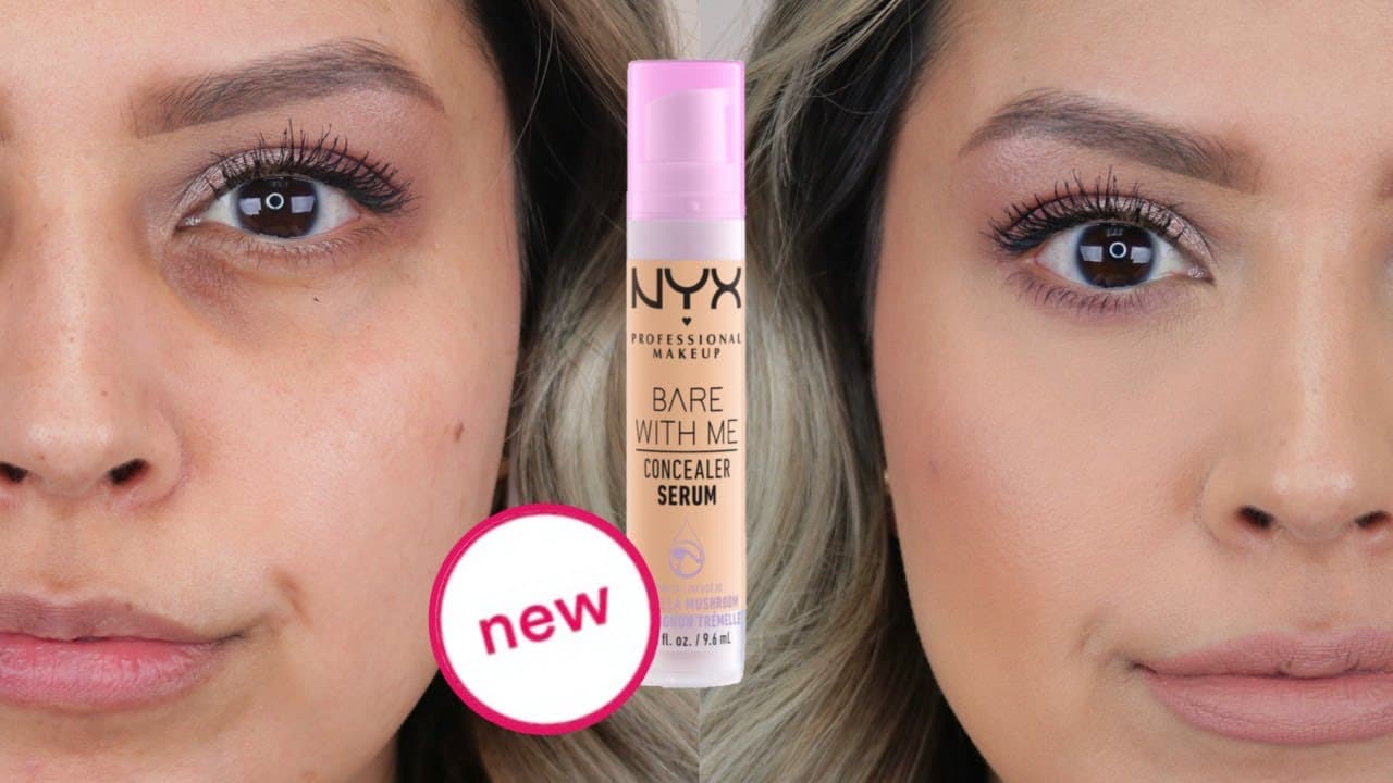 NEW FROM NYX AND ONLY $11! BARE WITH ME CONCEALER SERUM | REVIEW AND WEAR TEST