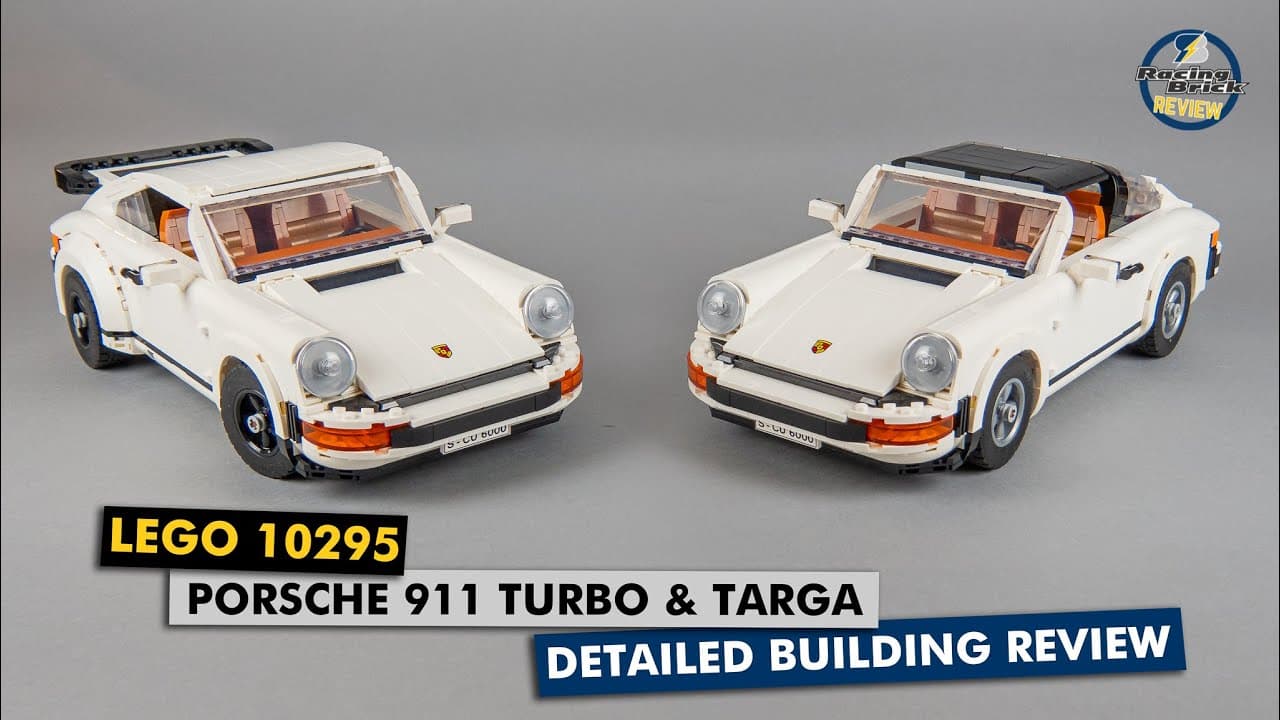 LEGO 10295 Porsche 911 Turbo & Targa detailed building review