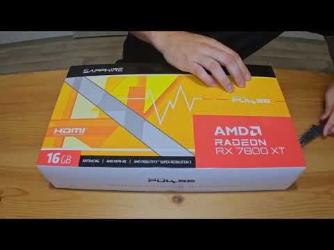 Sapphire PULSE Radeon™ RX 7800 XT GAMING 16GB unboxing!!! 🫱📦🫲