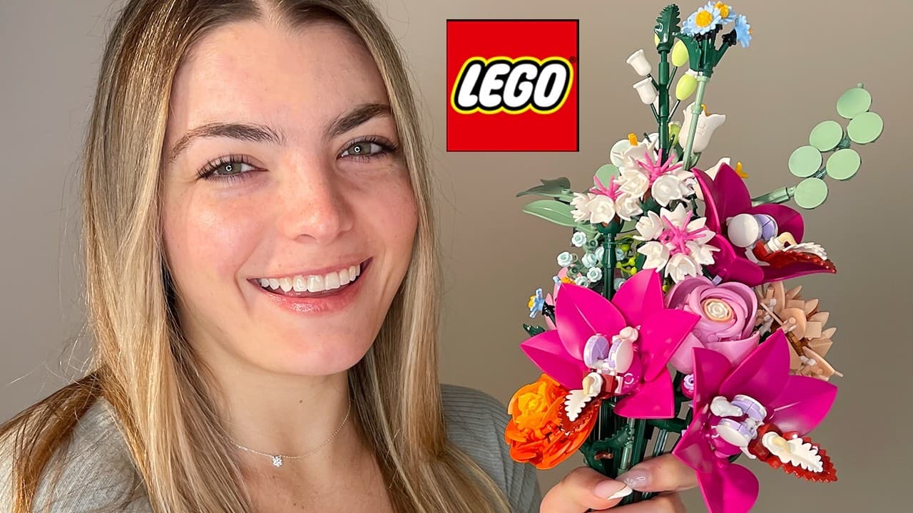 BRAND NEW LEGO FLOWERS Review | PRETTY PINK BOUQUET 10342