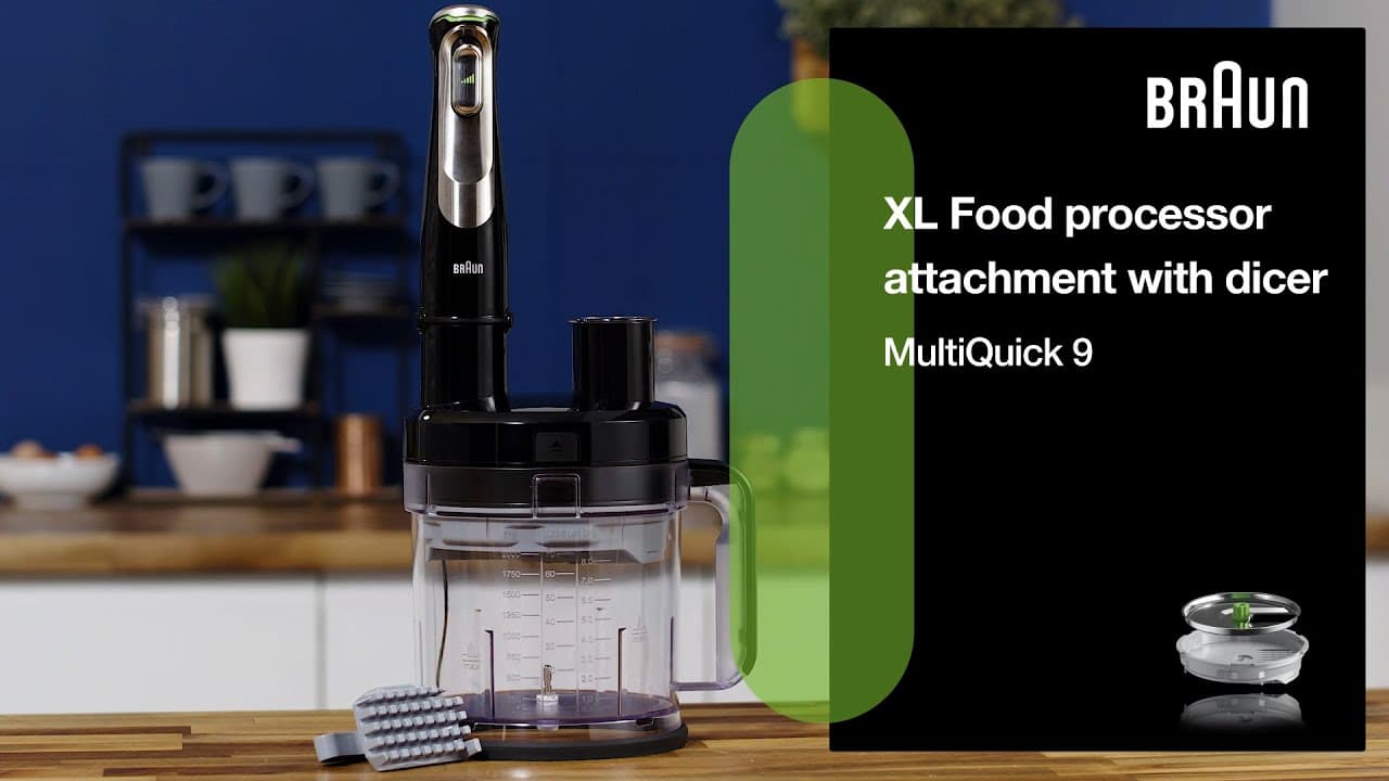 MultiQuick 9 | How to use the XL Food processor with dicer