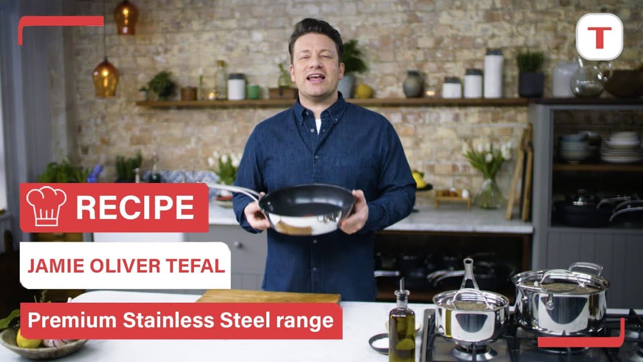 Jamie Oliver presents the new Cook's Classic Stainless steel pots & pans