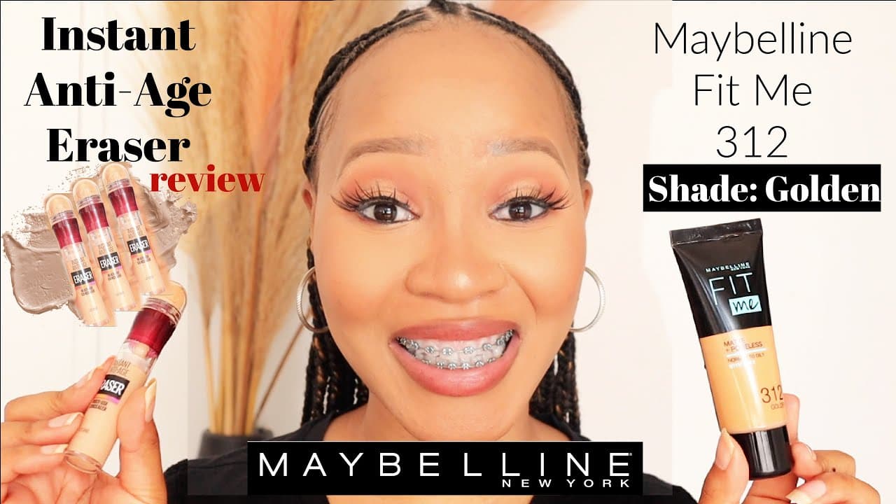 Maybelline Instant Anti-Age Eraser Concealer Review. Make up look using Fit Me Foundation.Age rewind