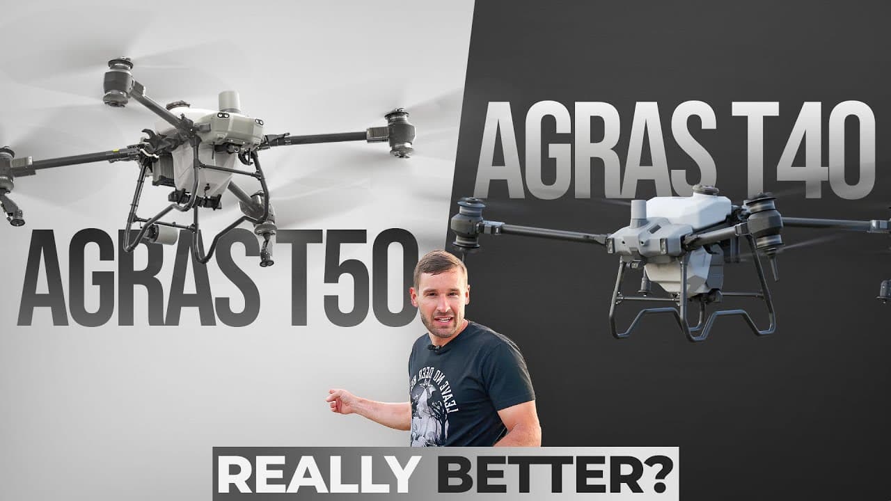 Real-world DJI T50 versus T40 Comparison. CAN IT SPRAY HILLS?