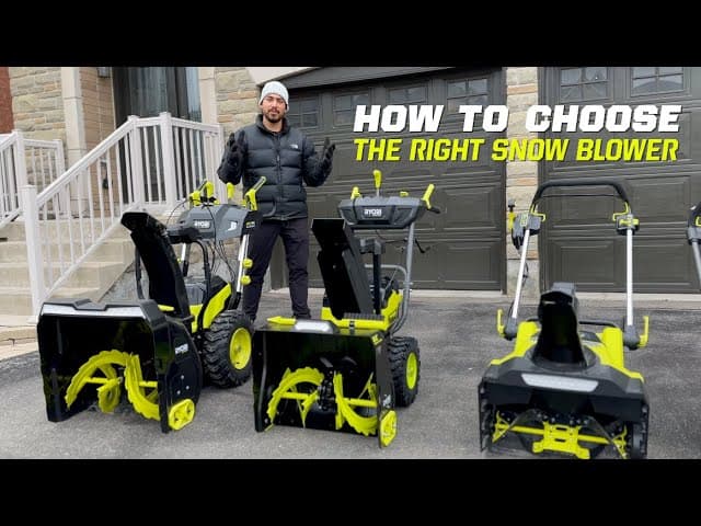 How to Choose the Right Snow Blower