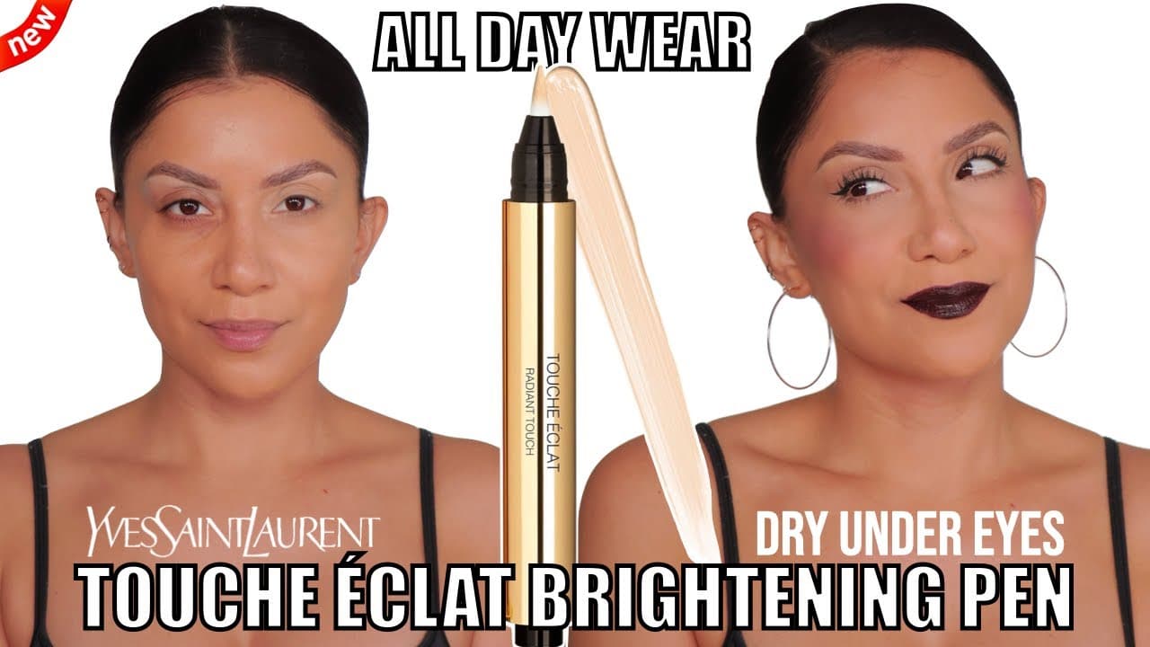 FINALLY TRYING YSL BEAUTY TOUCHE ECLAT CONCEALER PEN + ALL DAY WEAR *dry undereyes* | MagdalineJanet