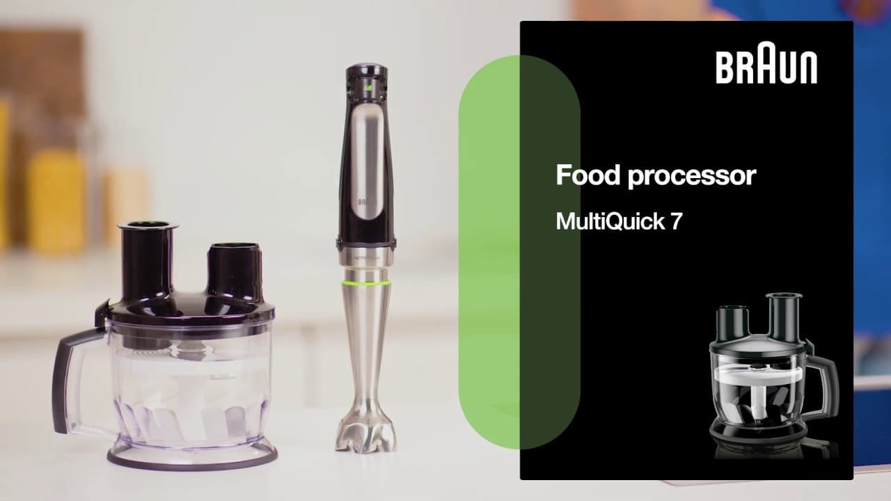 Braun MultiQuick 7 Hand Blender | Food Processor | Faster and stronger.* For food they love.