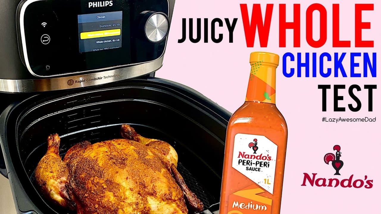 Nando’s Peri Peri Whole Chicken Test - Philips AIR FRYER XXXL COMBI 7000 HD9880/90 + Thermometer