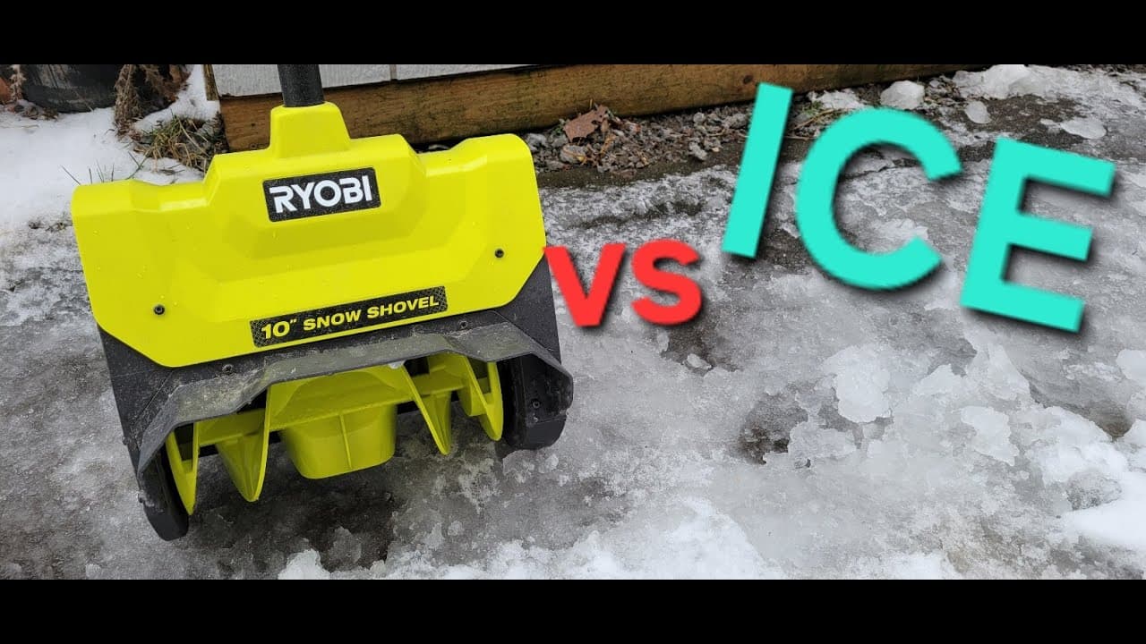 Ryobi snow shovel vs ice
