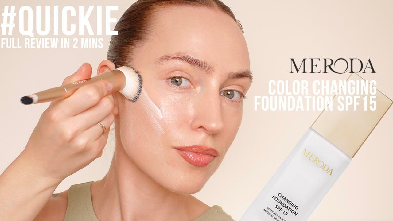 #QUICKIE | Meroda Changing Foundation SPF15 review and application | 2024