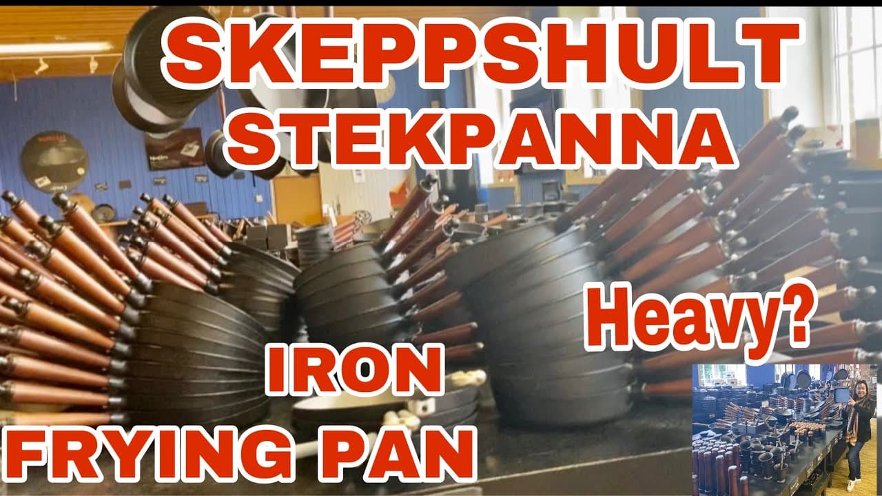 SKEPPSHULT STEKPANNA, FRYING PAN IRON MADE, HEAVY DURABLE & LONG LAST | COOKING EASY AND QUICK