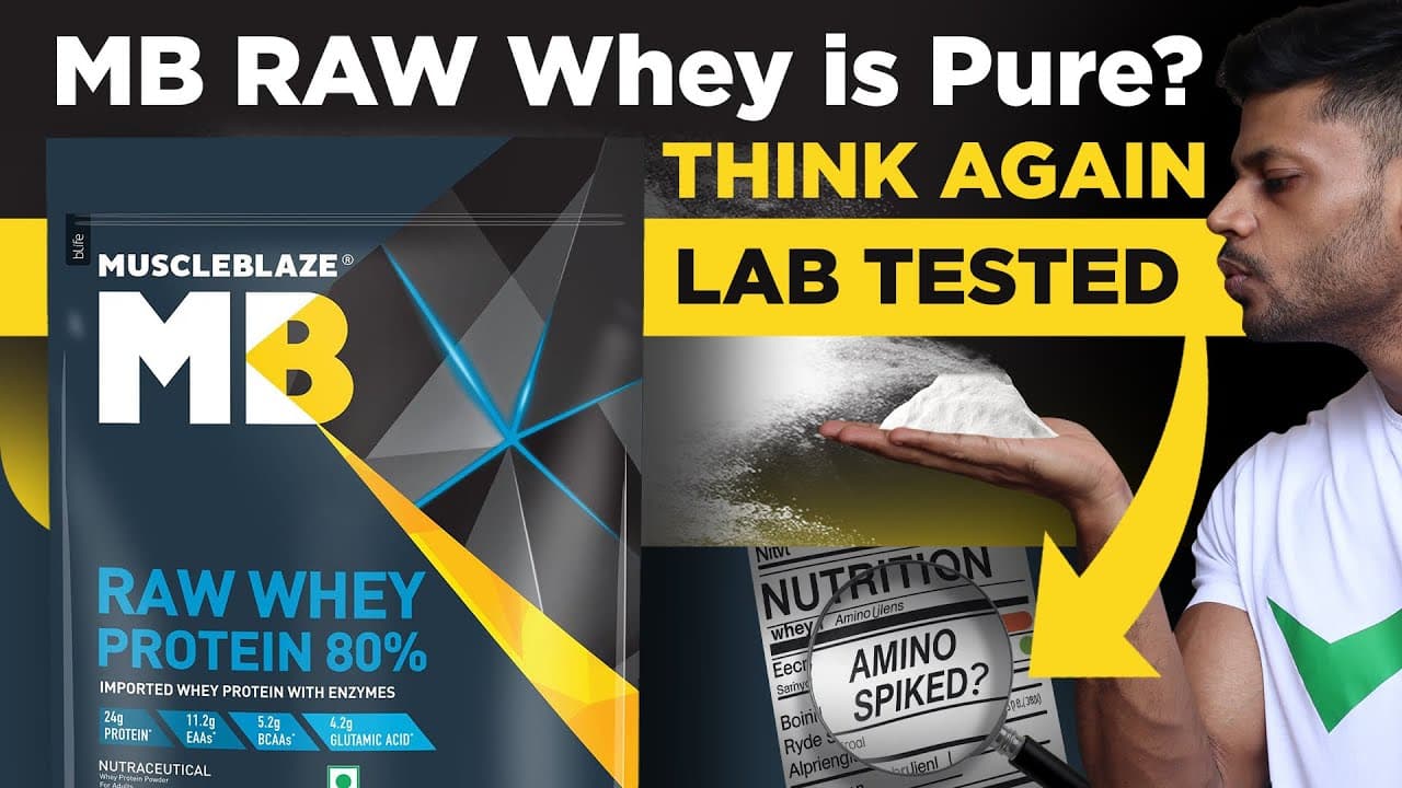 MUSCLEBLAZE RAW WHEY PROTEIN CONCENTRATE || LAB TEST REPORT #review #genuine #health #fitness