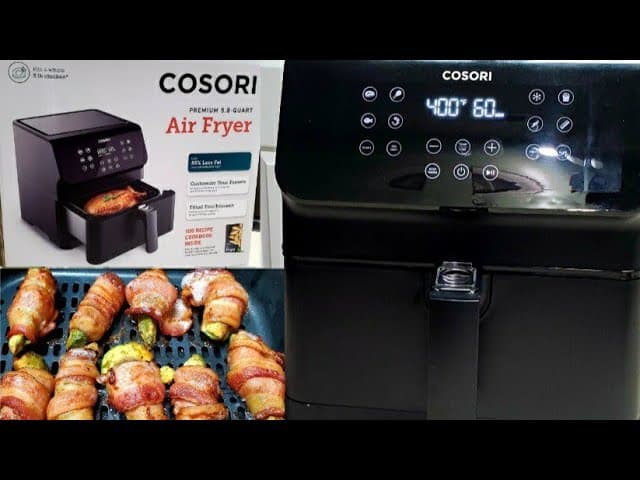 2020 Cosori Premium 5.8qt Air Fryer CP158-AF Review Bacon Wrapped Avocado