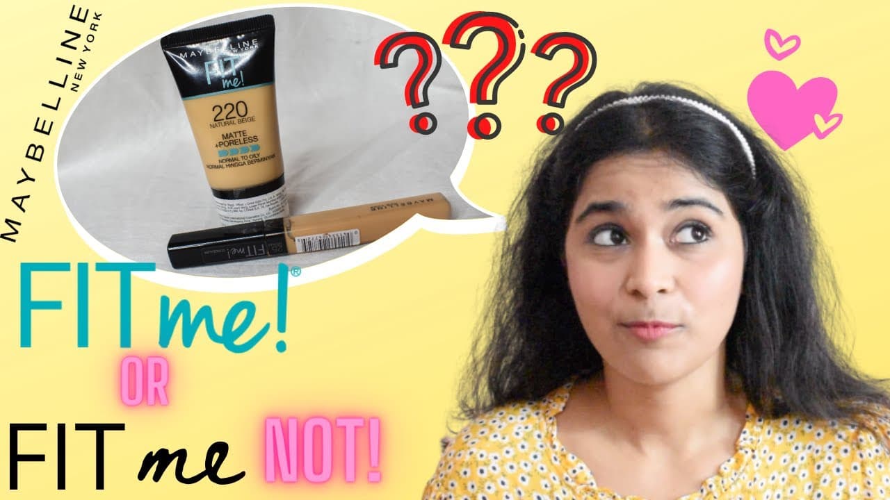 FULL REVIEW + TRY ON Maybelline Fit Me Foundation + Concealer!