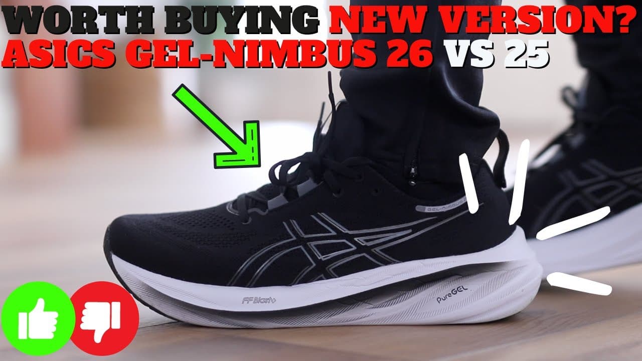 Worth Buying New Version? Asics Gel-Nimbus 26 vs 25 Review!