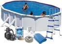 Swim & Fun Oval Pool Package 6.1x3.75x1.2m