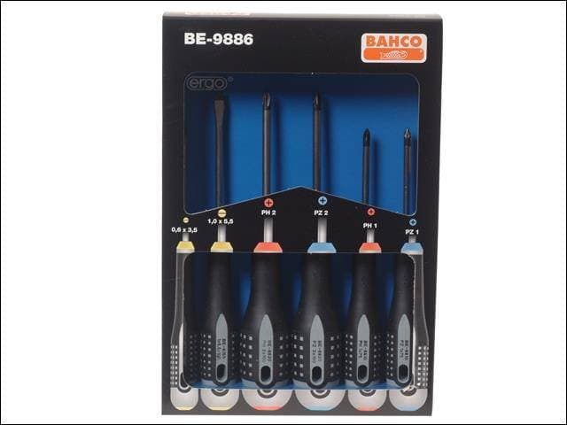 Bahco BE-9886 6Pcs Skruvmejsel