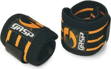Gasp Hardcore Wrist Wraps - Black/Grey