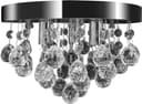 vidaXL Crystals Chromium Takplafond ∅ 25cm