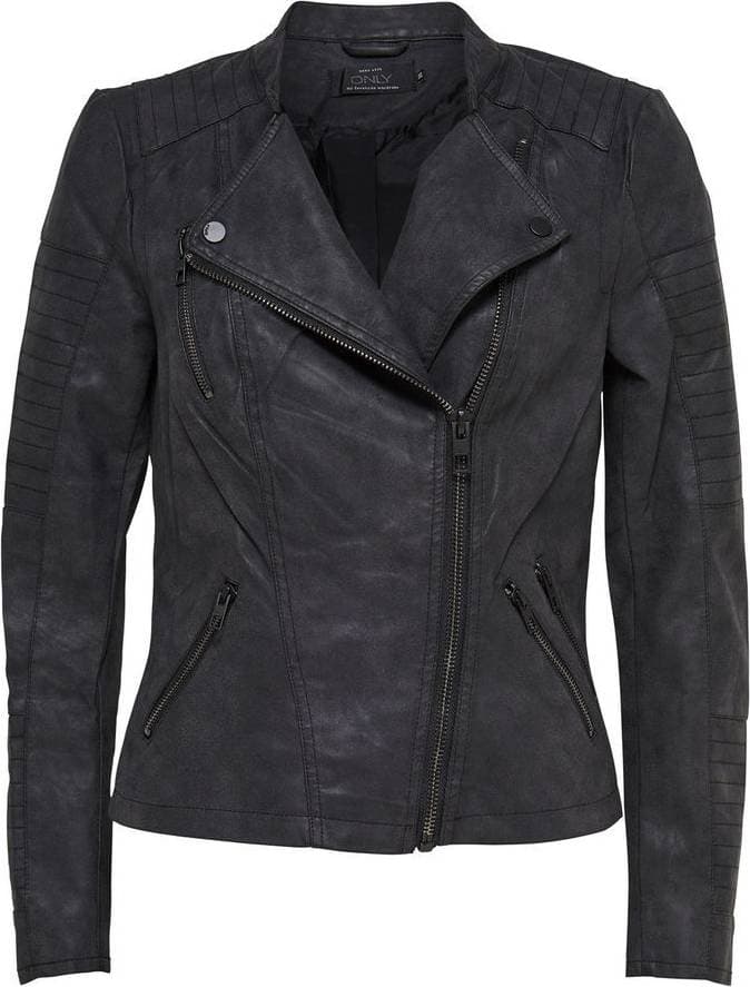 Only Leather Look Jacket - Black