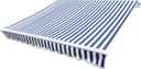 vidaXL Awning Top Sunshade 4x3m Blue/White