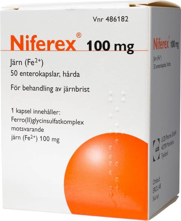 UCB Nordic Niferex 100mg 50 st