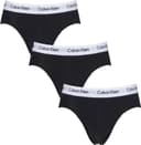 Calvin Klein Bomull Stretch Briefs 3-pack - Svart