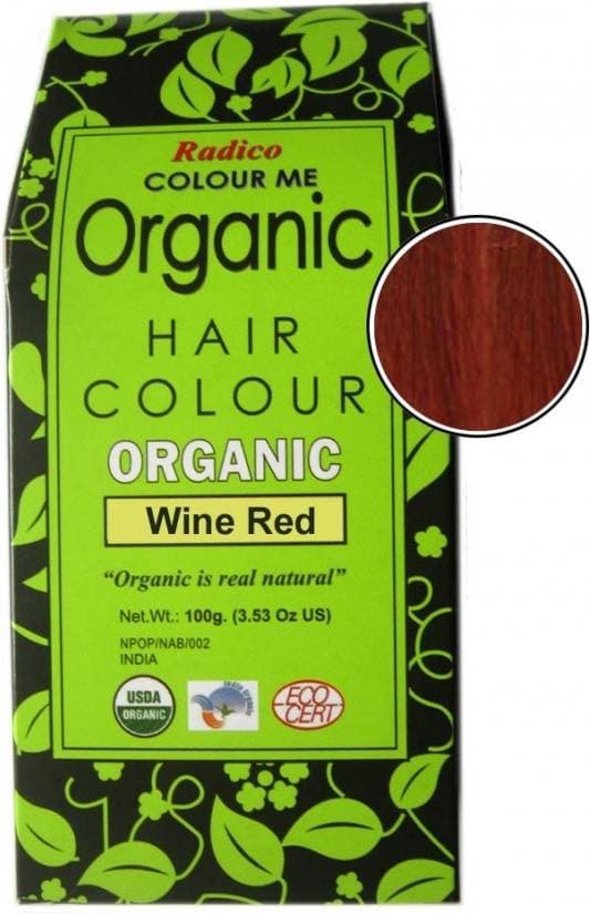 Radico Colour Me Organic Hair Colour Wine Red 100g