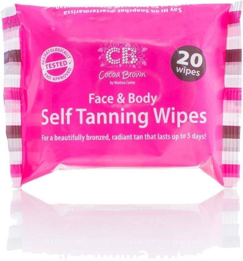 Cocoa Brown Face & Body Self Tanning Wipes 20-pack 50ml