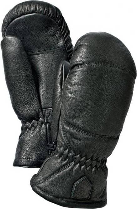 Hestra Leather Box Mittens - Black