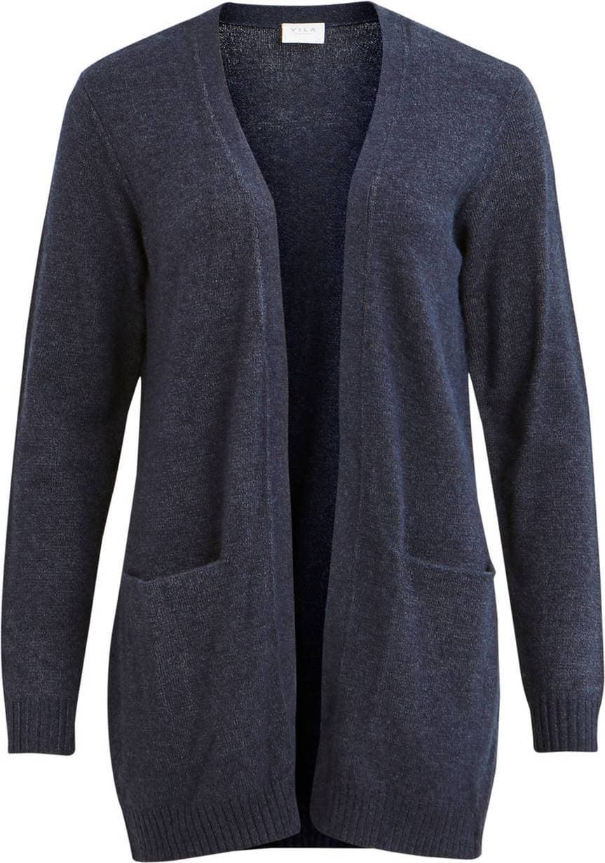 Vila Basic Knitted Cardigan - Blue/Total Eclipse