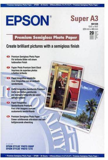 Epson Premium Semi-gloss A3 White 250g/m² 20st