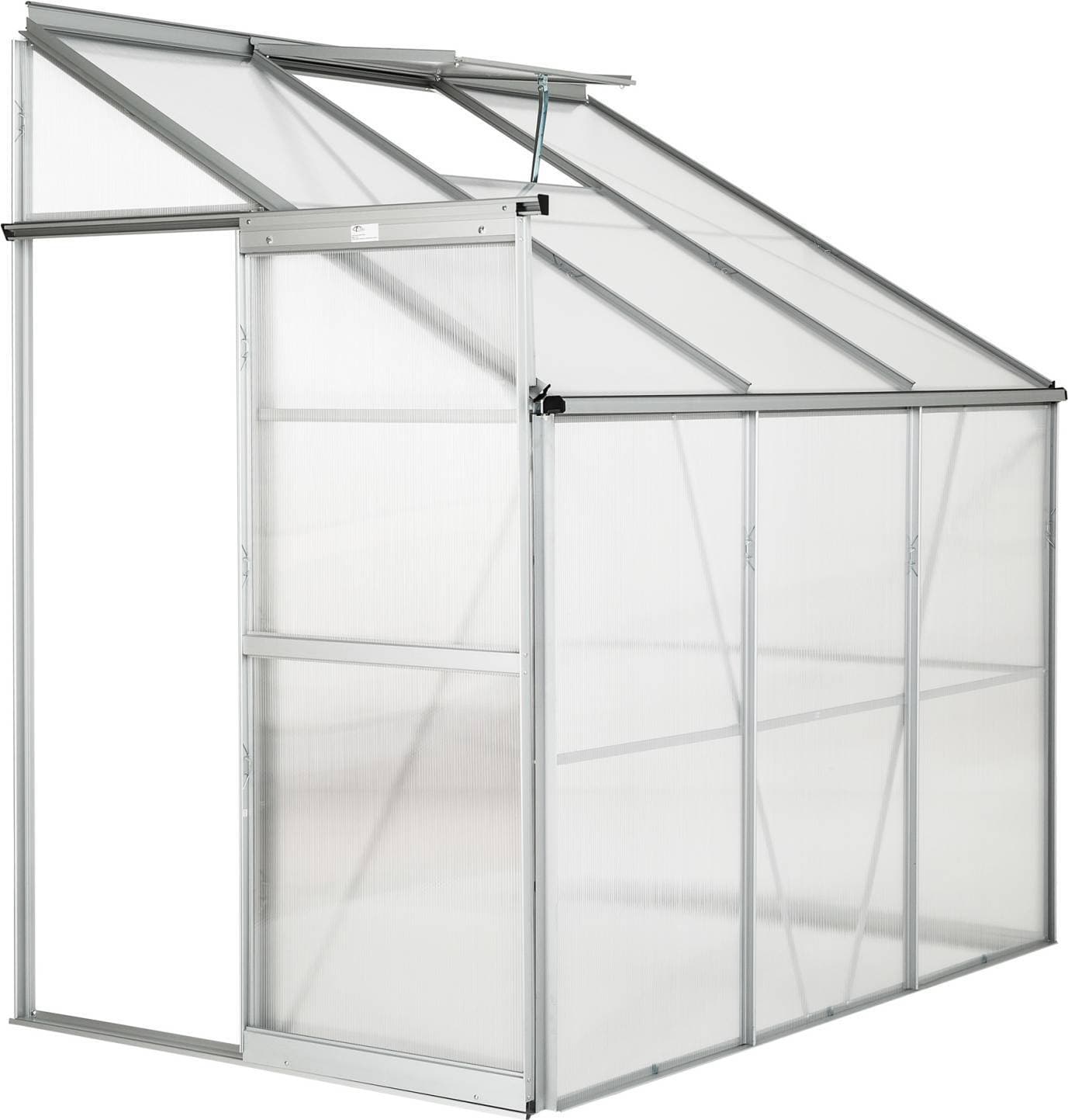 tectake Wall 2.39 m² Aluminium Polycarbonate