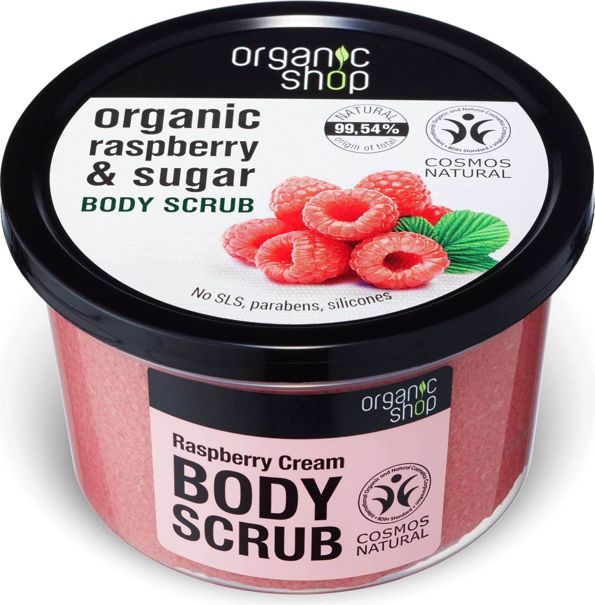 Organic Shop Raspberry Cream Body Scrub 250ml