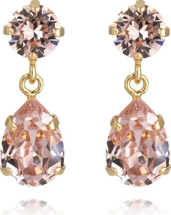 Caroline Svedbom Mini Drop Earrings - Gold/Vintage Rose