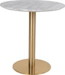 House Nordic Bolzano White/Brass Matbord 70x70cm