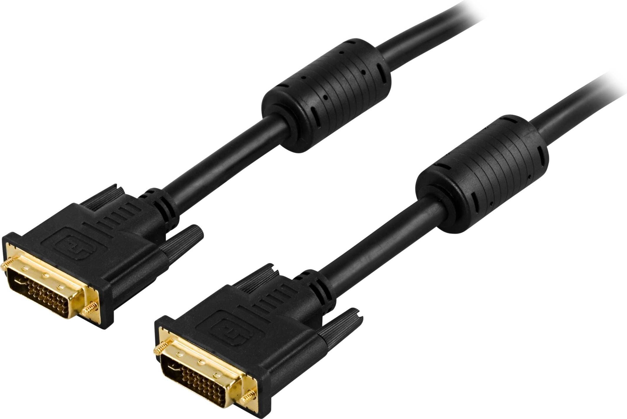 Deltaco DVI-I - DVI-I Dual Link 2m