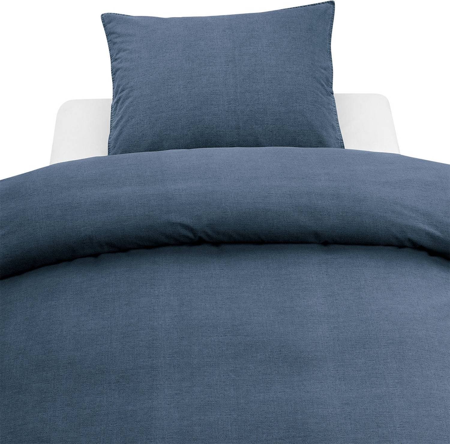 Borganäs Washed Påslakan Blå (210x150cm)