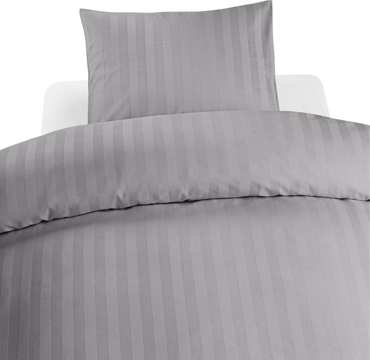 Borganäs Hotellsatin Påslakan Grå (210x150cm)