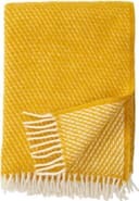Klippan Yllefabrik Velvet Filt Gul (200x130cm)