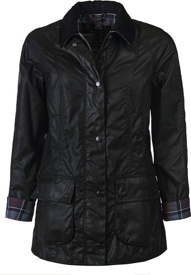 Barbour Beadnell Wax Jacket - Black