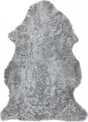 Skinnwille Curly Grå, Silver 60x95cm