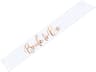 PartyDeco Sash Bride to Be White/Gold (SWP6-008)