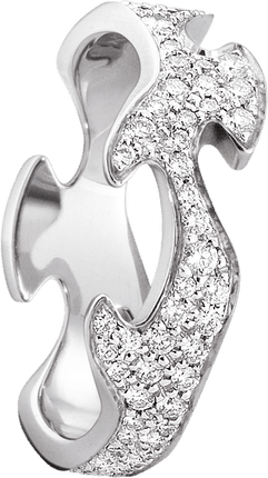 Georg Jensen Fusion Center Ring - White Gold/Diamonds