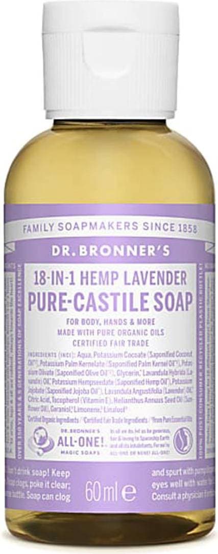 Dr. Bronners Pure-Castile Liquid Soap Lavender 60ml