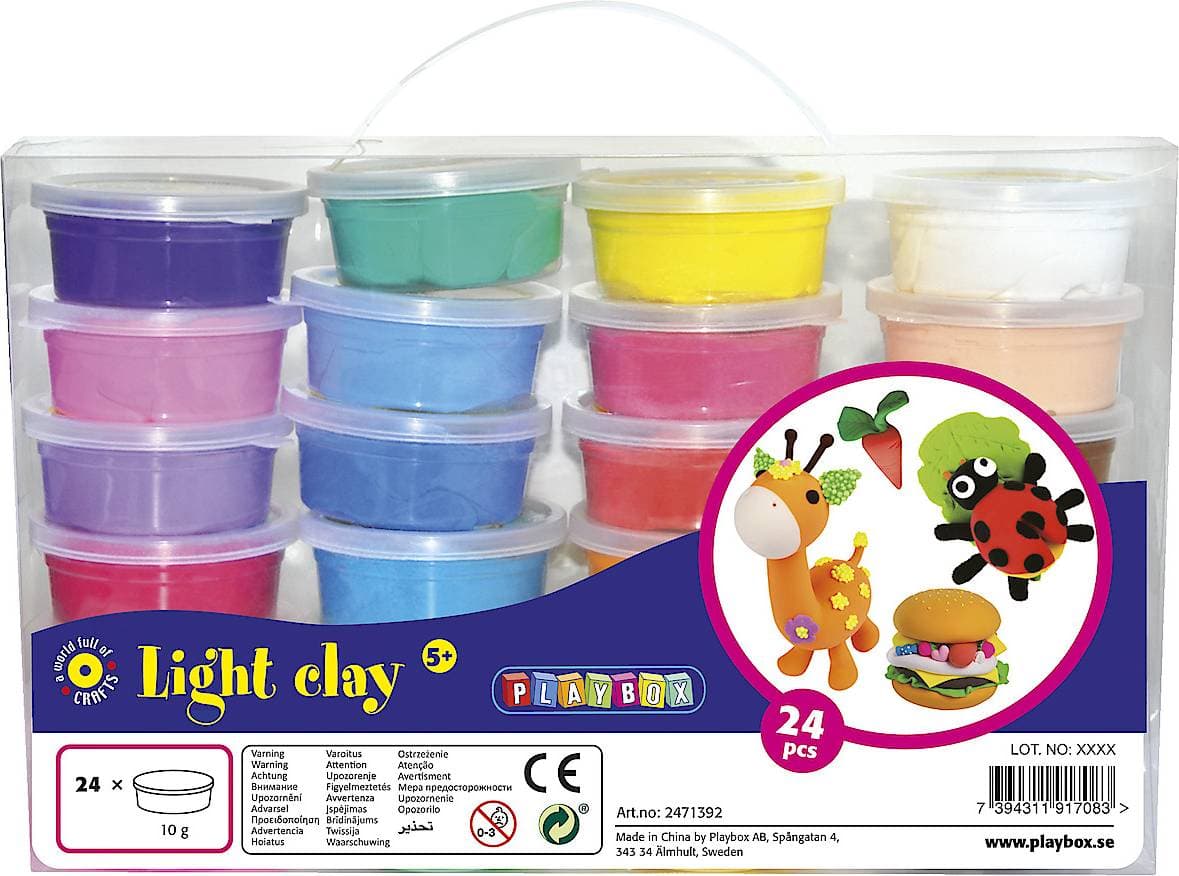 PlayBox Light Clay 24x10g